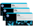 Cartridge HP 771C для DesignJet Z6200, светло-серый, тройная упаковка B6Y14A (3*775мл) (просрочен рекомендуемый срок годности!!) - фото 1