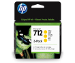 Картридж HP 712 для DJ T230/T630/T650/Studio, желтые, тройная упаковка 3ED69A (3*29мл) - фото 1