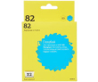 T2 C4911A Картридж №82 для HP DesignJet 500/510/800/815MFP/820MFP/CC820PS, голубой - фото 1