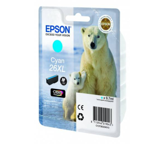 Картридж EPSON 26XL голубой повышенной емкости для XP-600/XP-700/XP-800