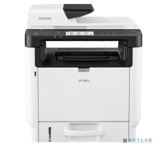 Ricoh SP 330SFN МФУ, A4, 256Мб, 32стр/мин, дуплекс, ARDF35, сенс.экран, факс, PS, LAN, старт.картр.1000стр.(408263)