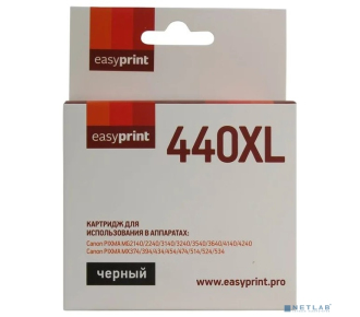Easyprint PG-440 XL Картридж (IC-PG440XL) для Canon PIXMA MG2140/3140/3540/MX394/434/474, черный