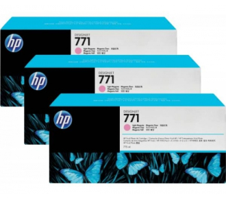 Cartridge HP 771C для DesignJet Z6200, светло-пурпурный, тройная упаковка B6Y11A (3*775мл) (просрочен рекомендуемый срок годности!!)