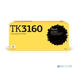 T2 TK-3160 Картридж (TC-K3160) с чипом для Kyocera для ECOSYS P3045dn/3050dn/3055dn/3060dn (12500k)