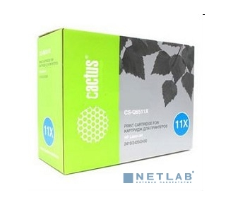 CACTUS Q6511X Картридж CS-Q6511X для принтеров HP LaserJet 2410/2420/2420DN/2430 12000 стр.
