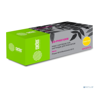 Картридж лазерный Cactus 106R03694 CS-PH6510XM пурпурный (4300стр.) для Xerox Phaser 6510/WC6515