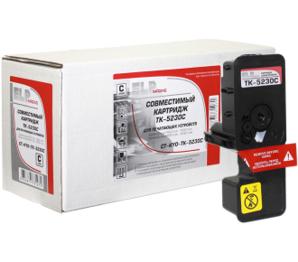 Тонер-картридж для Kyocera Ecosys P5021cdn/P5021cdw/M5521cdn/M5521cdw TK-5230C cyan 2.2K ELP Imaging®