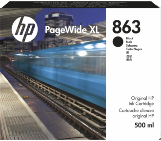 Cartridge HP 863 для PageWide XL 3920, черный (500 мл)