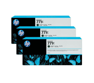 Cartridge HP 771C для DesignJet Z6200, черный матовый, тройная упаковка B6Y07A (3*775мл) (просрочен рекомендуемый срок годности!!)