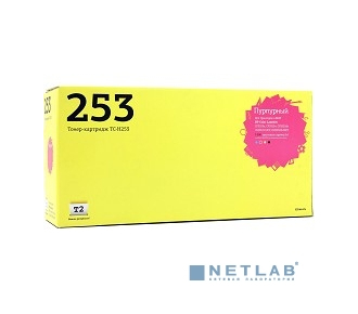 T2 CE253A Картридж для HP CLJ CP3525n/CM3530 (7000 стр.) пурпурный, с чипом, восстановленный