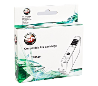Картридж струйный совместимый Epson T0824Y желтый SuperFine
