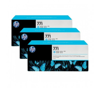 Cartridge HP 771C для DesignJet Z6200, светло-голубой, тройная упаковка B6Y12A (3*775мл) (просрочен рекомендуемый срок годности!!)