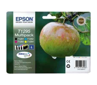 EPSON C13T12954010/4011/4012 картридж для SX420W/BX305F (желтый,голубой,пурпурный,черный) (cons ink)