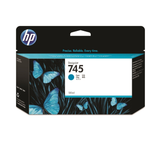 Картридж HP 745 струйный голубой (130 мл)