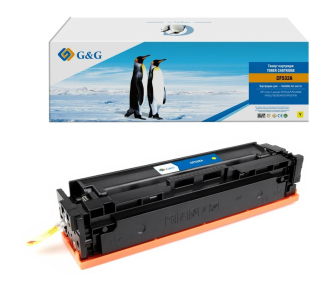 Cartridge G&G for HP CLJ M154/180/M181, with chip (900стр.), желтый