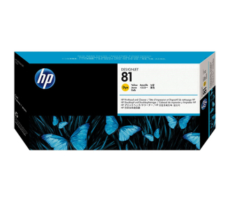 Печатающая головка HP 81 желтая (1000 стр)