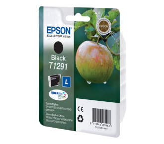 Картридж EPSON T1291 черный повышенной емкости для SX425/SX525/BX305/BX320/BX625