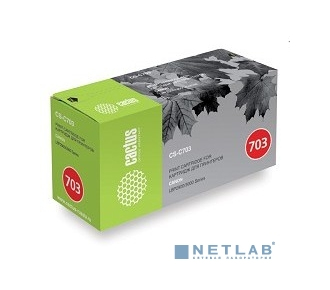 CACTUS Cartridge 703 Картридж (CS-C703) для принтеров CANON LBP2900/LBP3000 (2000 стр.)