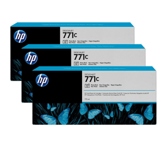 Cartridge HP 771C для DesignJet Z6200, фото черный, тройная упаковка B6Y13A (3*775мл) (просрочен рекомендуемый срок годности!!)