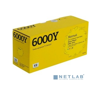 T2 106R01633 (TC-X6000Y) для Xerox Phaser 6000/6010 (1000 стр.) жёлтый, с чипом
