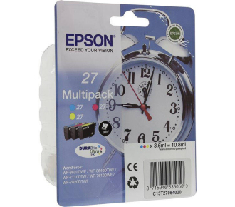 Набор картриджей Epson Multipack 3-colour 27 DURABrite Ultra Ink for WF7110/7610/7620
