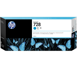 Картридж HP 728 струйный голубой (300 мл)