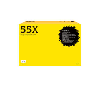 T2 CE255X/724H Картридж (TC-H55X) для P3015/P3015d/P3015dn/P3015x (12500 стр.) с чипом
