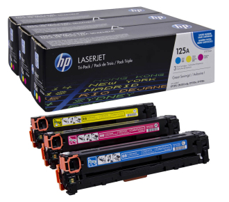 Картридж HP 125A лазерный набор 3 цвета (1400 стр)