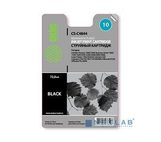 Cactus C4844 Картридж струйный черный для №10 HP 2000/2500/1000/1100/1200 (72ml)