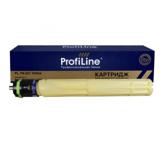 Тонер-картридж совместимый Konica Minolta TN-221Y желтый 21K ProfiLine