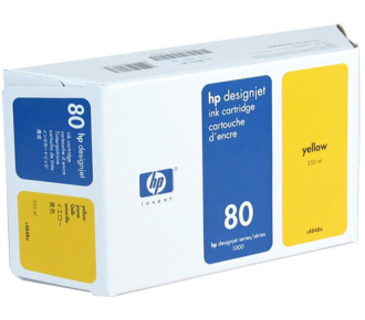 Картридж HP 80 струйный желтый (350 мл)